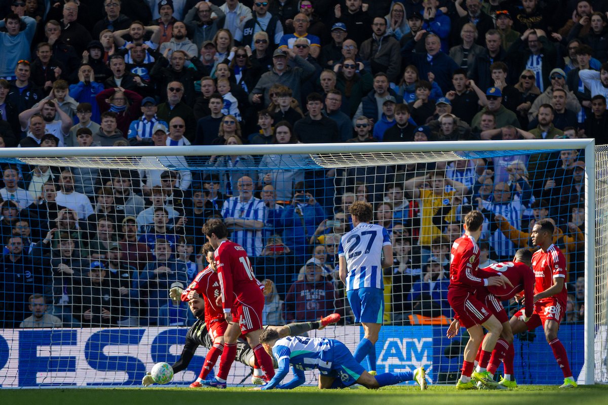 Slot Admits Liverpool “Pressure” As  Brighton Inflict Painful Defeat to Stall Champions League Ambitions 