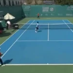 Players flee court after UAE drone attack causes nearby fire