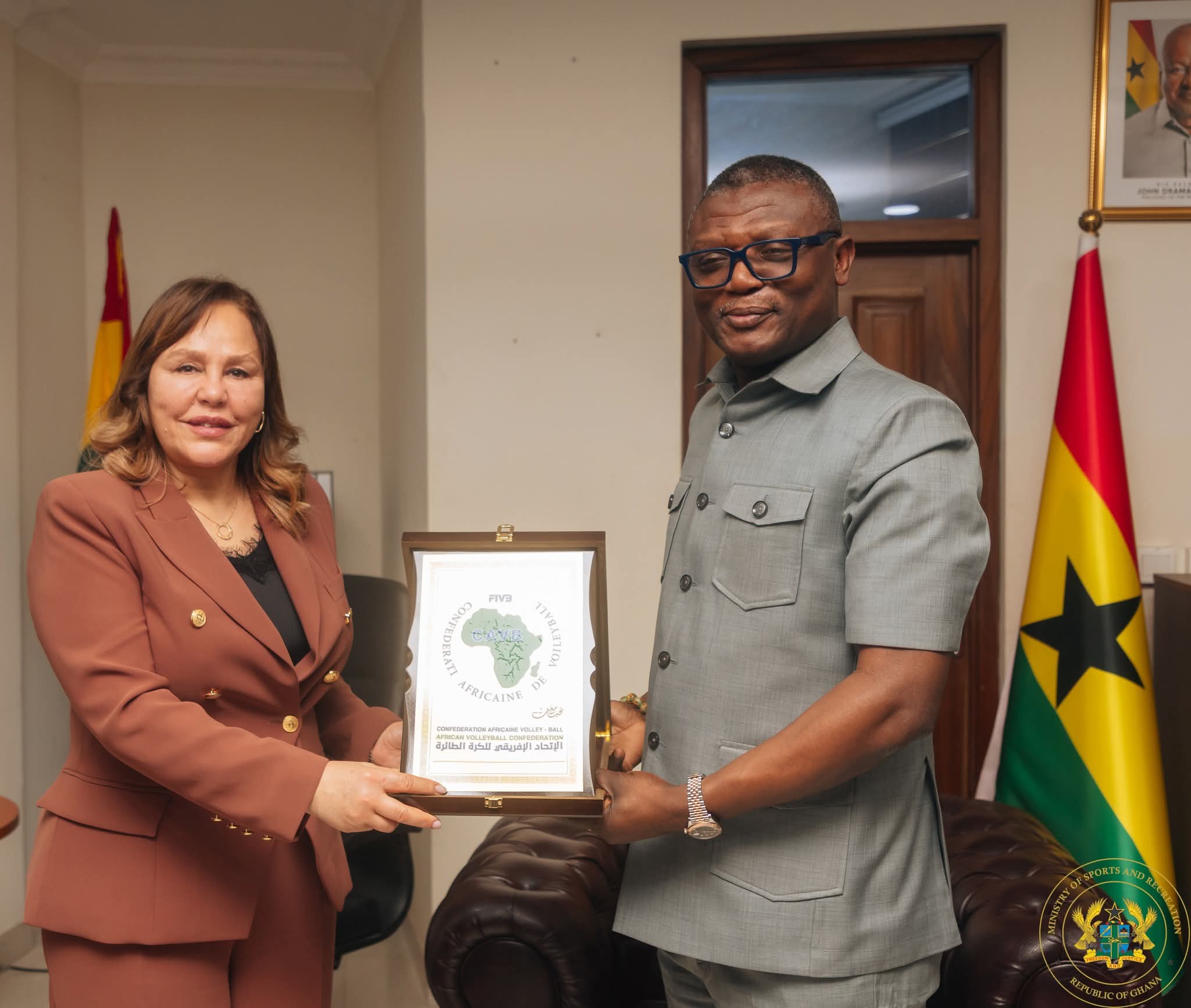 African Volleyball President Hails Ghana’s Progress, Calls for Greater Investment