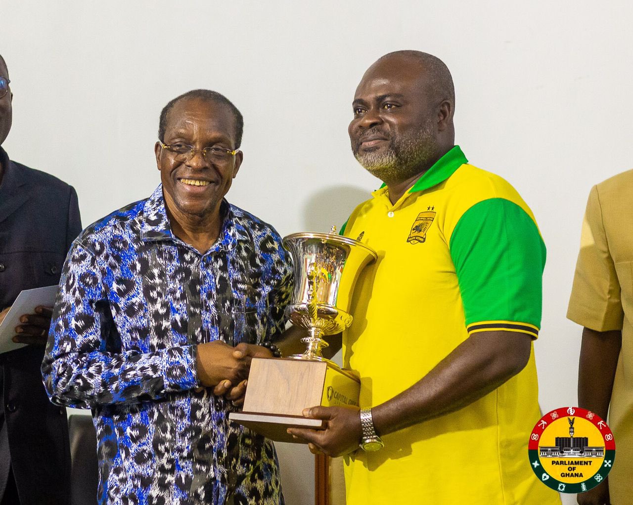 Bagbin Presents Democracy Cup Trophy, Sets Stage for Kotoko-Hearts Game in Kumasi 