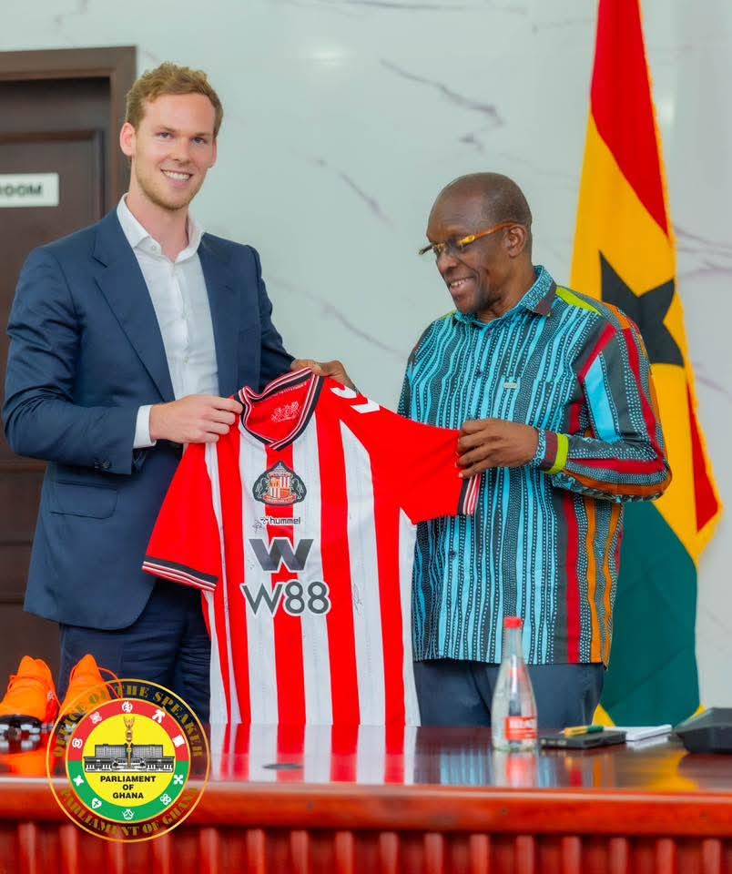 Sunderland AFC Chairman Leads Delegation to Call on Speaker Bagbin, as Club Seeks to Institutionalise Ghana Partnership