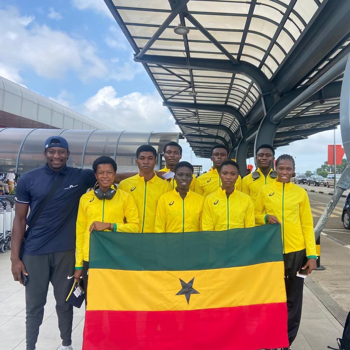 Team Ghana Departs for CAA Region II U18/U20 Athletics Championships in Dakar