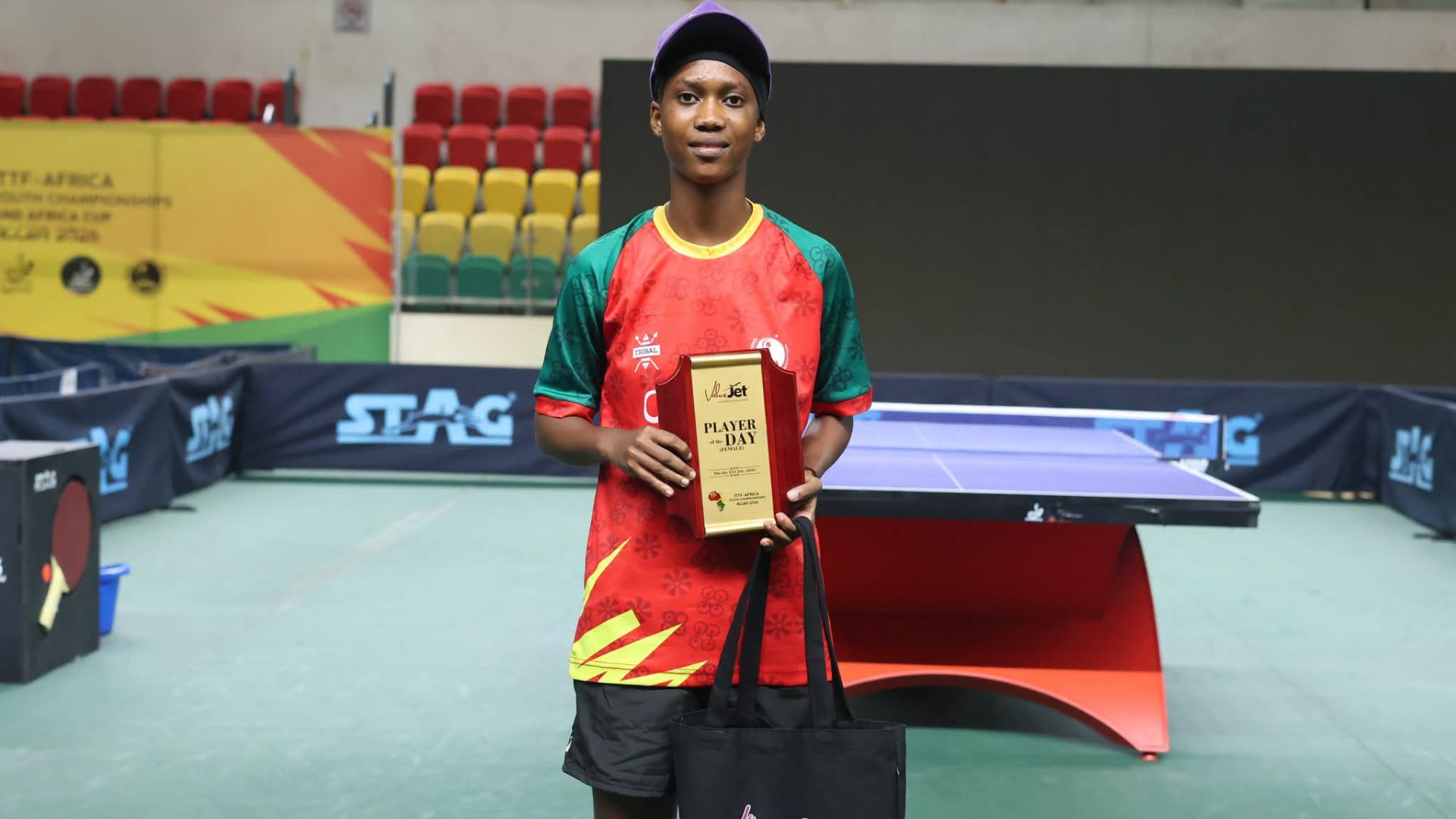 Joanita Borteye shines as Ghana’s youth table tennis stars light up Day Two at the ITTF Africa Youth Championships.