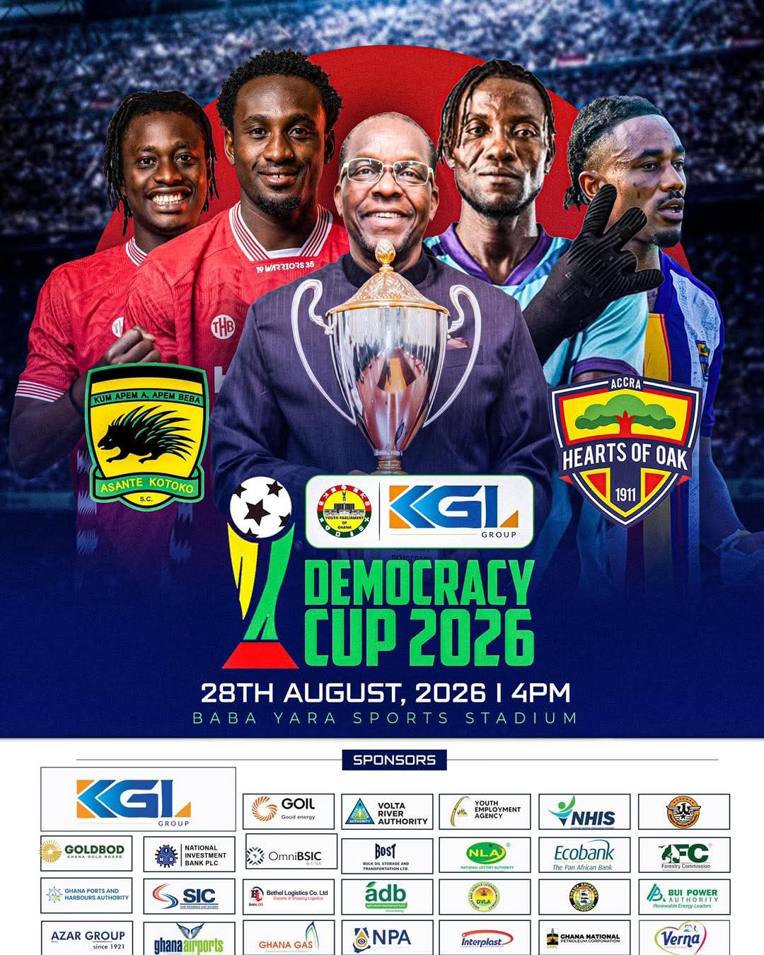 Asare Rallies Hearts of Oak Faithful Ahead of Democracy Cup Defence in Kumasi