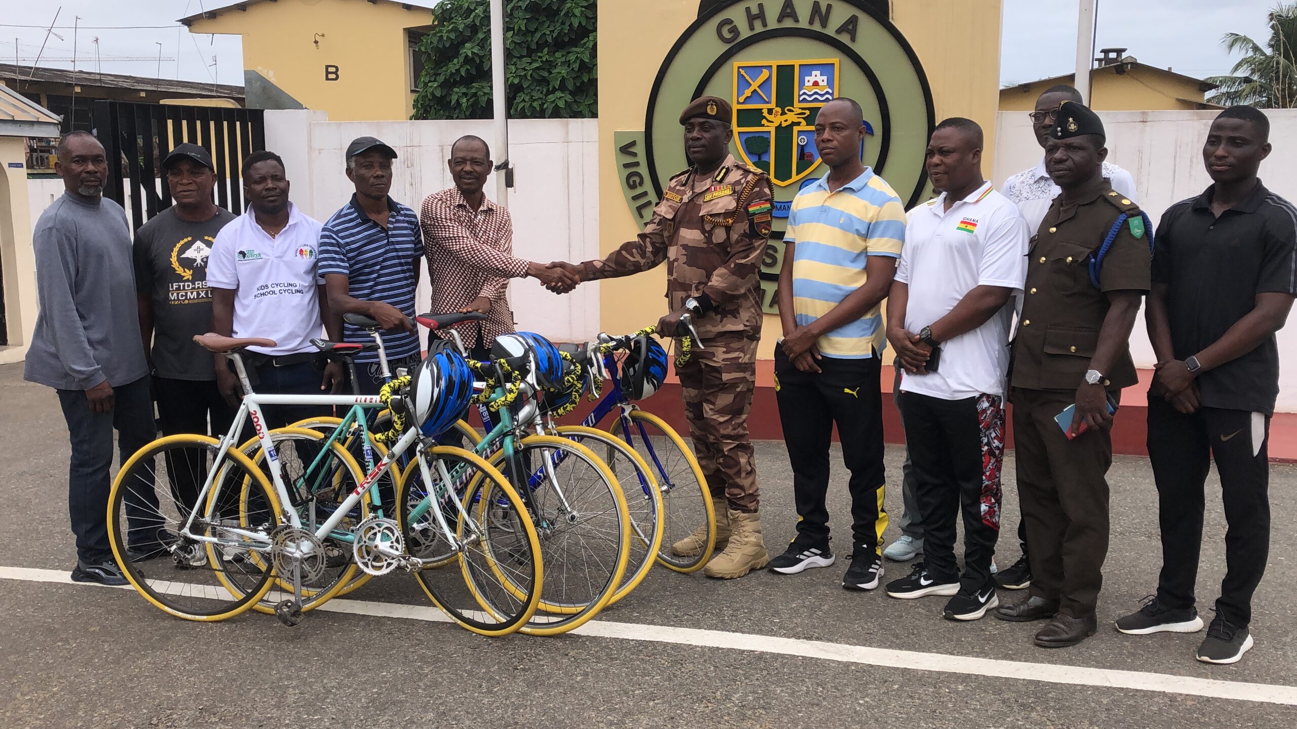 GCF, African Cycling Network Satellite Support Ghana Prisons Service with Sports Racing Bicycle Donation