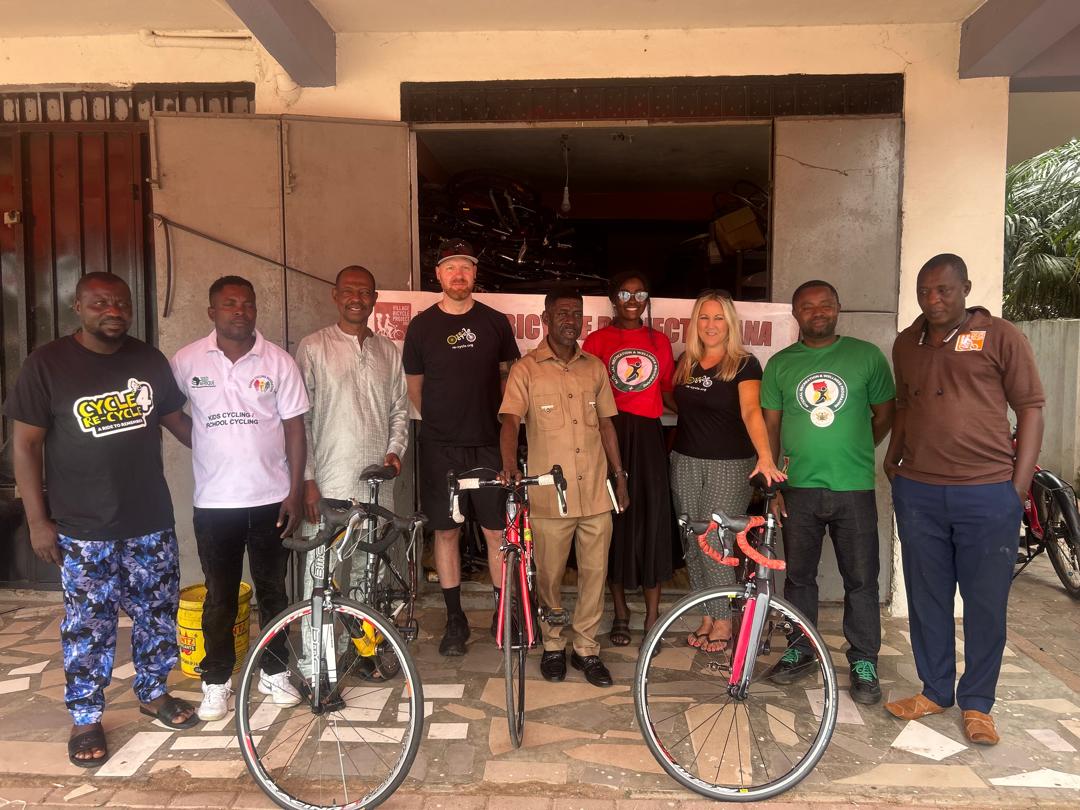 Re-Cycle UK and Village Bicycle Project Donate Three Bicycles to Ghana Cycling Federation